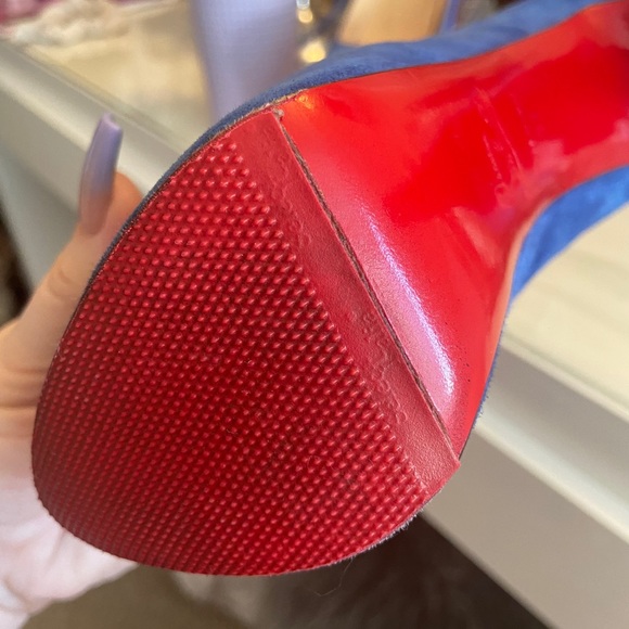 Christian Louboutin 37 Lady Highness Blue Sapphire - Picture 8 of 16